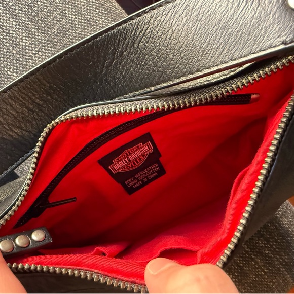 HARLEY-DAVIDSON Vintage Y2K Black Studded Women's Bag - Picture 9 of 10